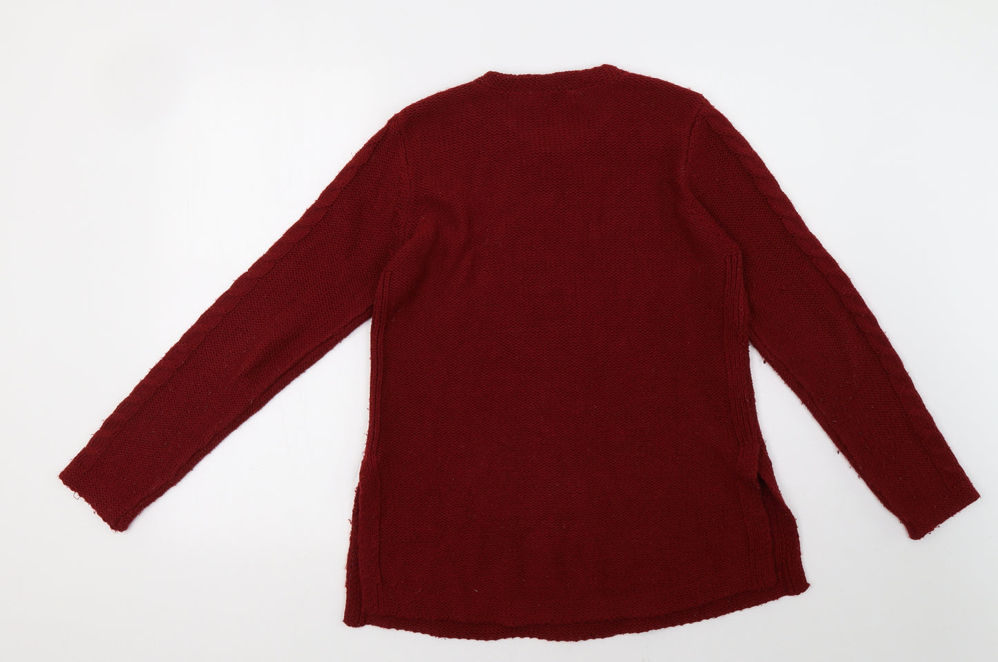 Oasis Womens Red   Pullover Sweatshirt Size S
