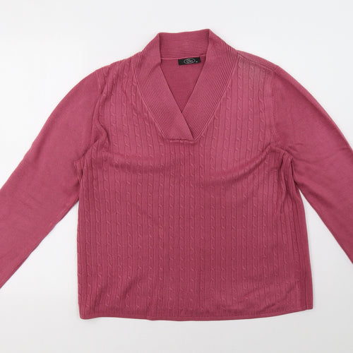 bm  Womens Pink   Pullover Sweatshirt Size M