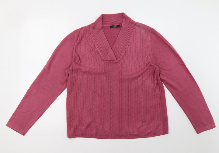 bm Womens Pink Pullover Sweatshirt Size M