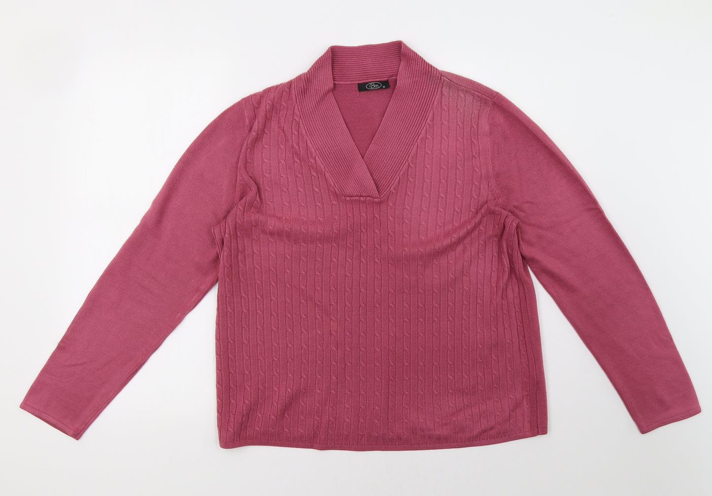 bm  Womens Pink   Pullover Sweatshirt Size M