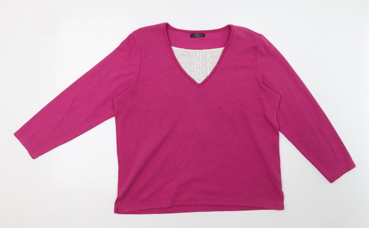 BM Womens Purple Pullover Sweatshirt Size M