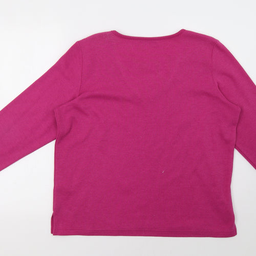 BM Womens Purple   Pullover Sweatshirt Size M