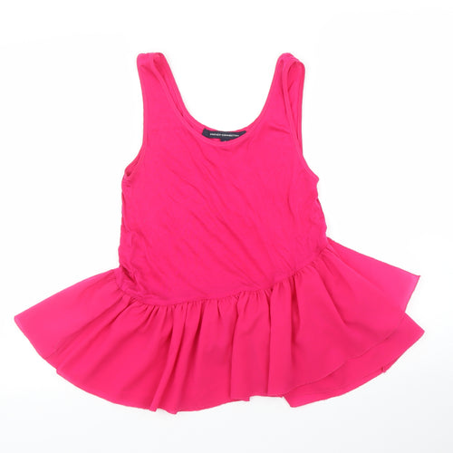 French Connection Womens Pink   Basic Tank Size S