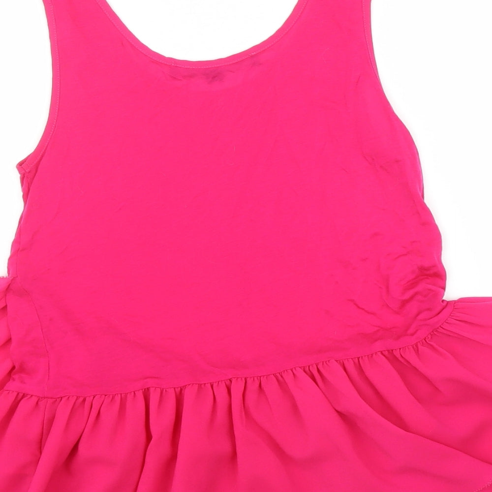 French Connection Womens Pink   Basic Tank Size S