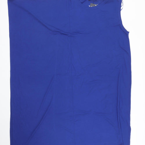 M&S Womens Blue   Basic Blouse Size 12