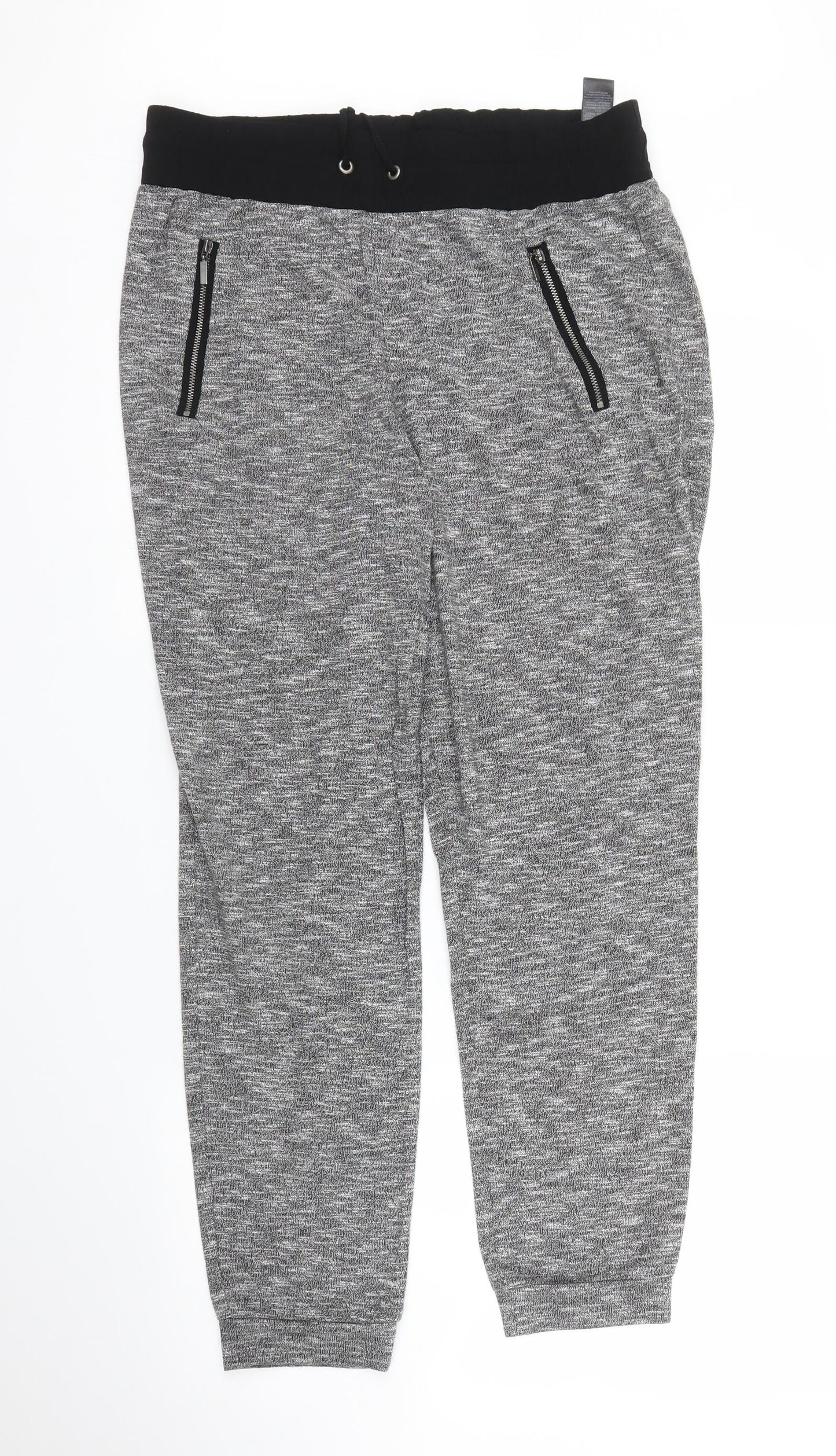 M&S Womens Grey   Sweatpants Trousers Size 12 L27 in