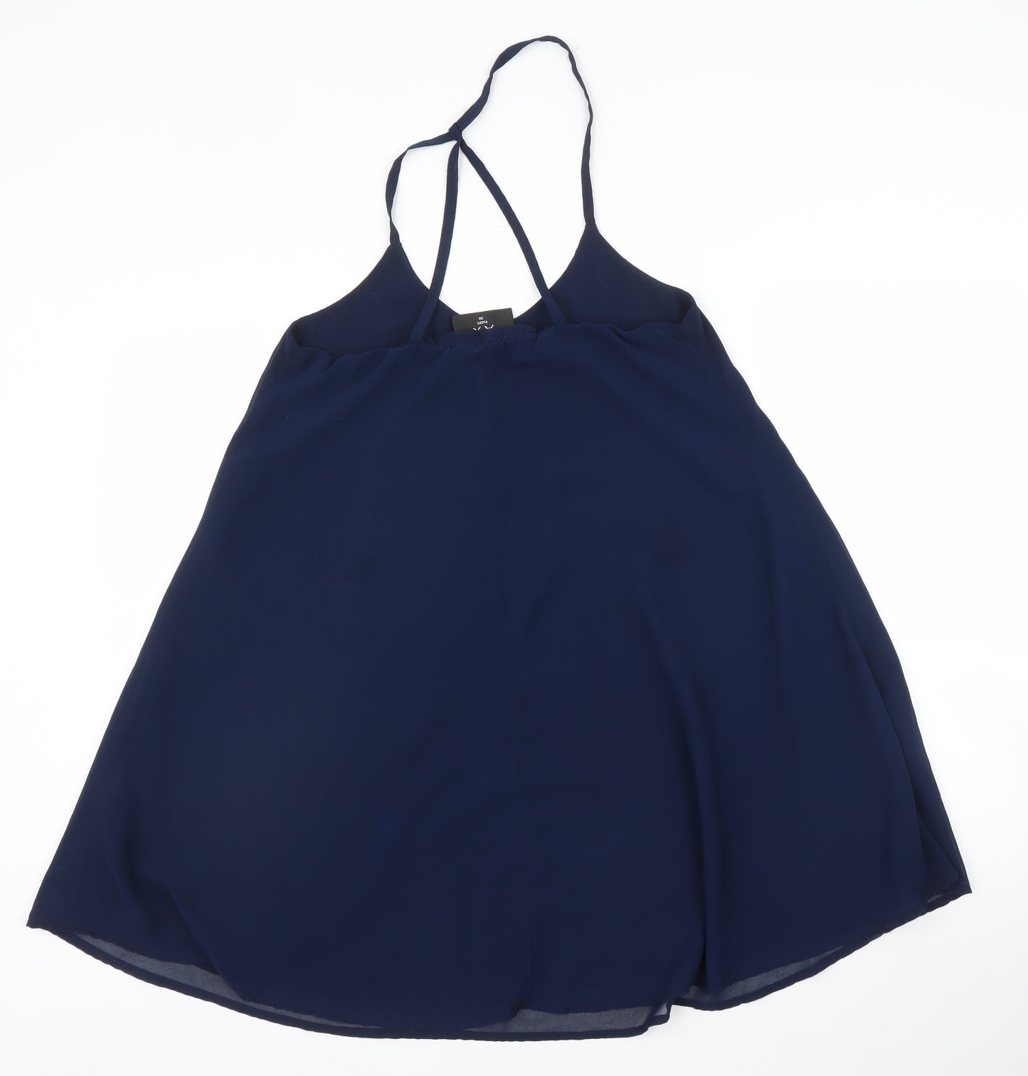 Ax Womens Blue   Tunic Blouse Size 10
