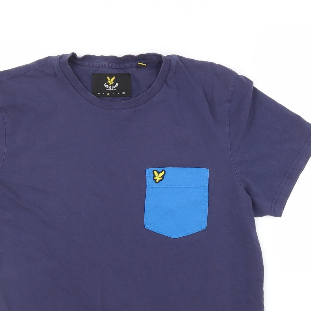 Lyle & Scott Mens Blue    T-Shirt Size M