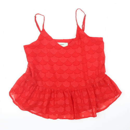 Moves Womens Red   Camisole Blouse Size M