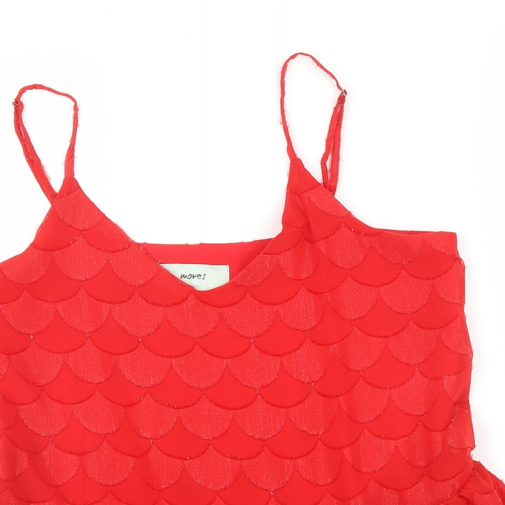 Moves Womens Red   Camisole Blouse Size M