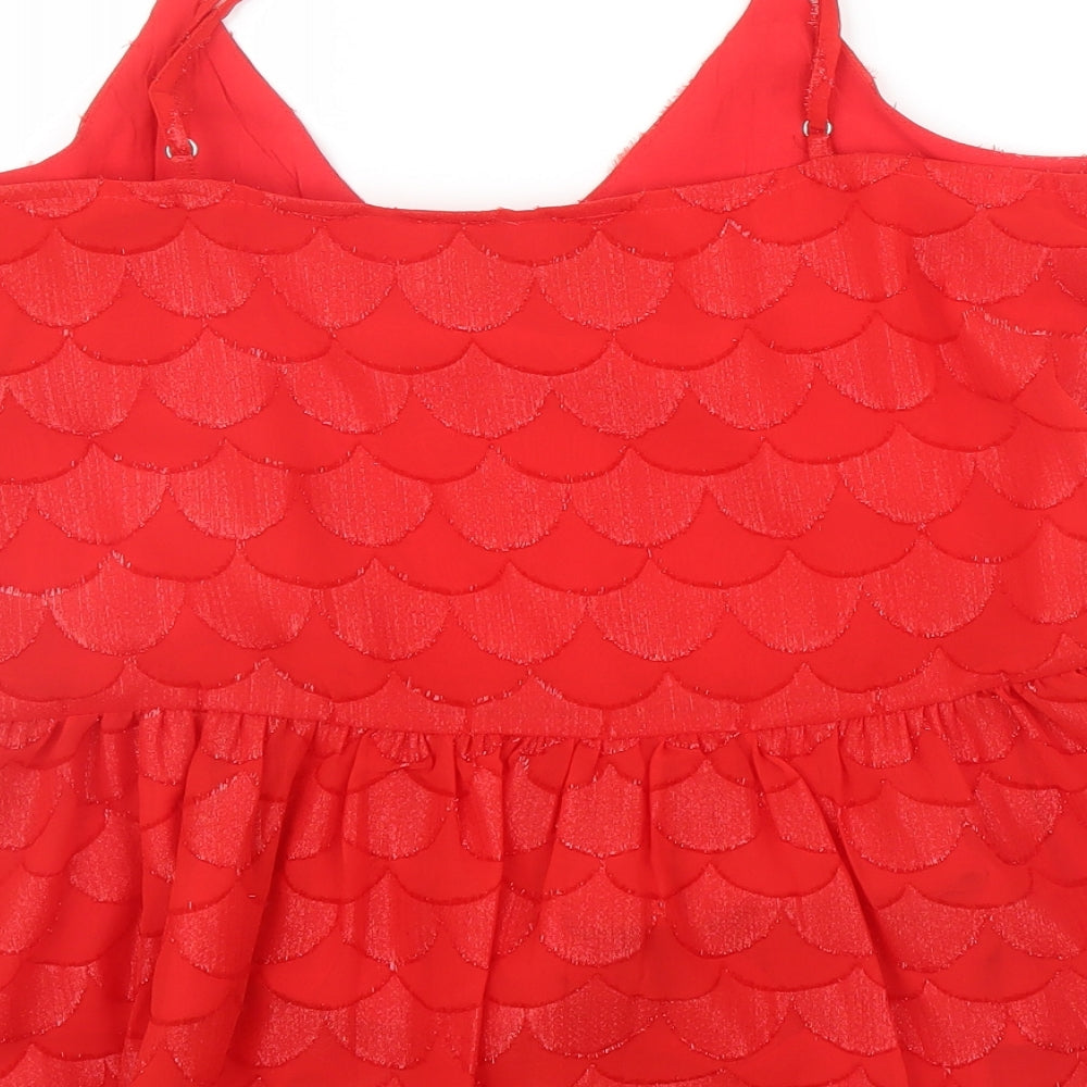 Moves Womens Red   Camisole Blouse Size M