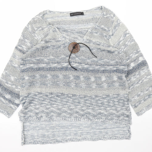 Just Elegance Womens Blue   Pullover Jumper Size S