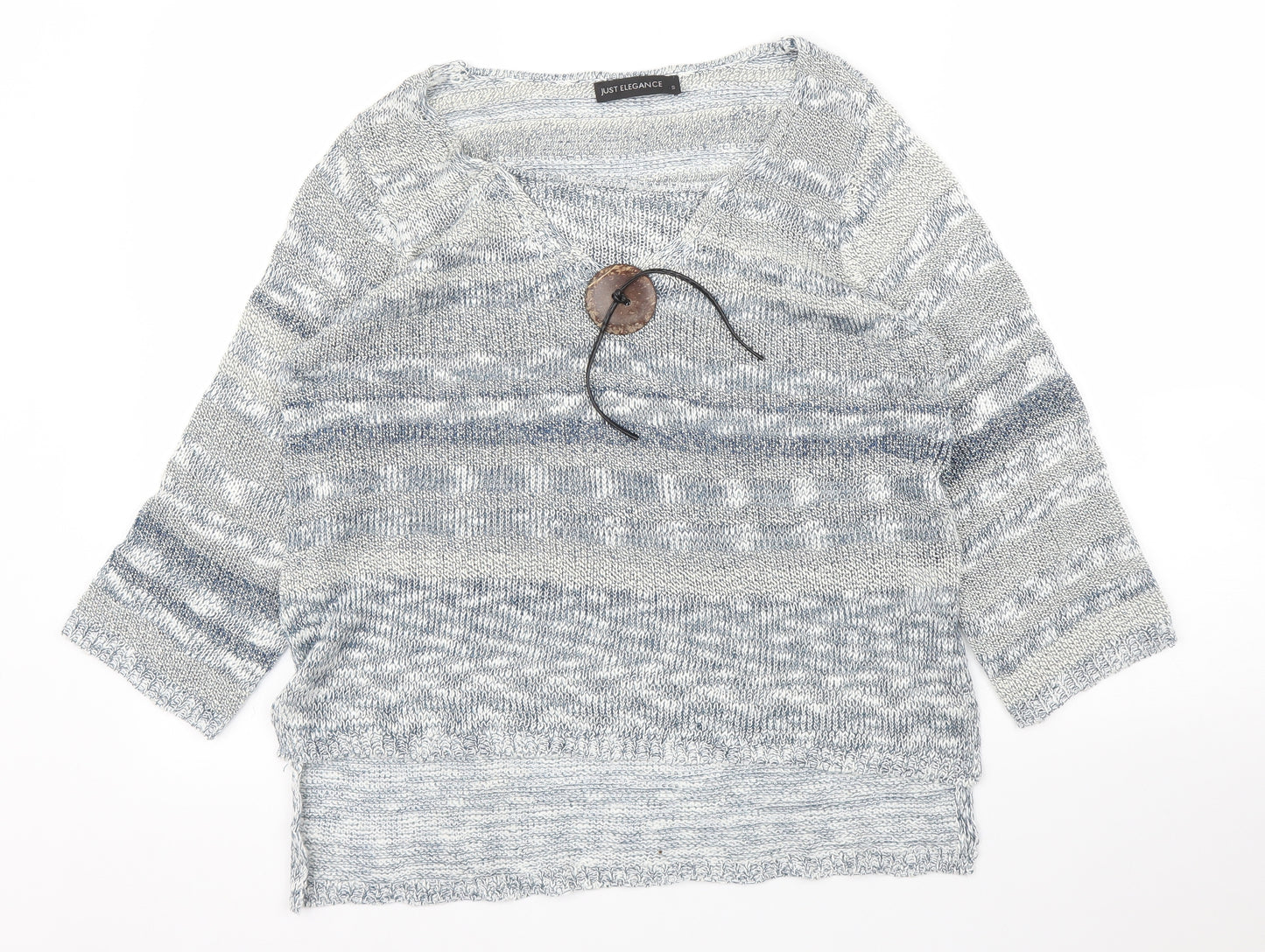 Just Elegance Womens Blue   Pullover Jumper Size S