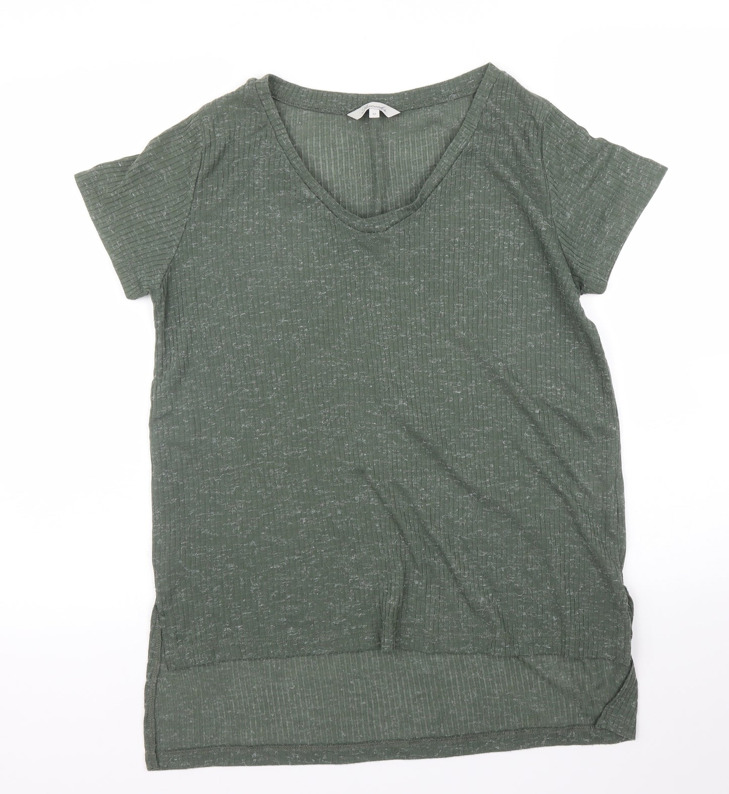 Peacocks Womens Green   Basic T-Shirt Size 12