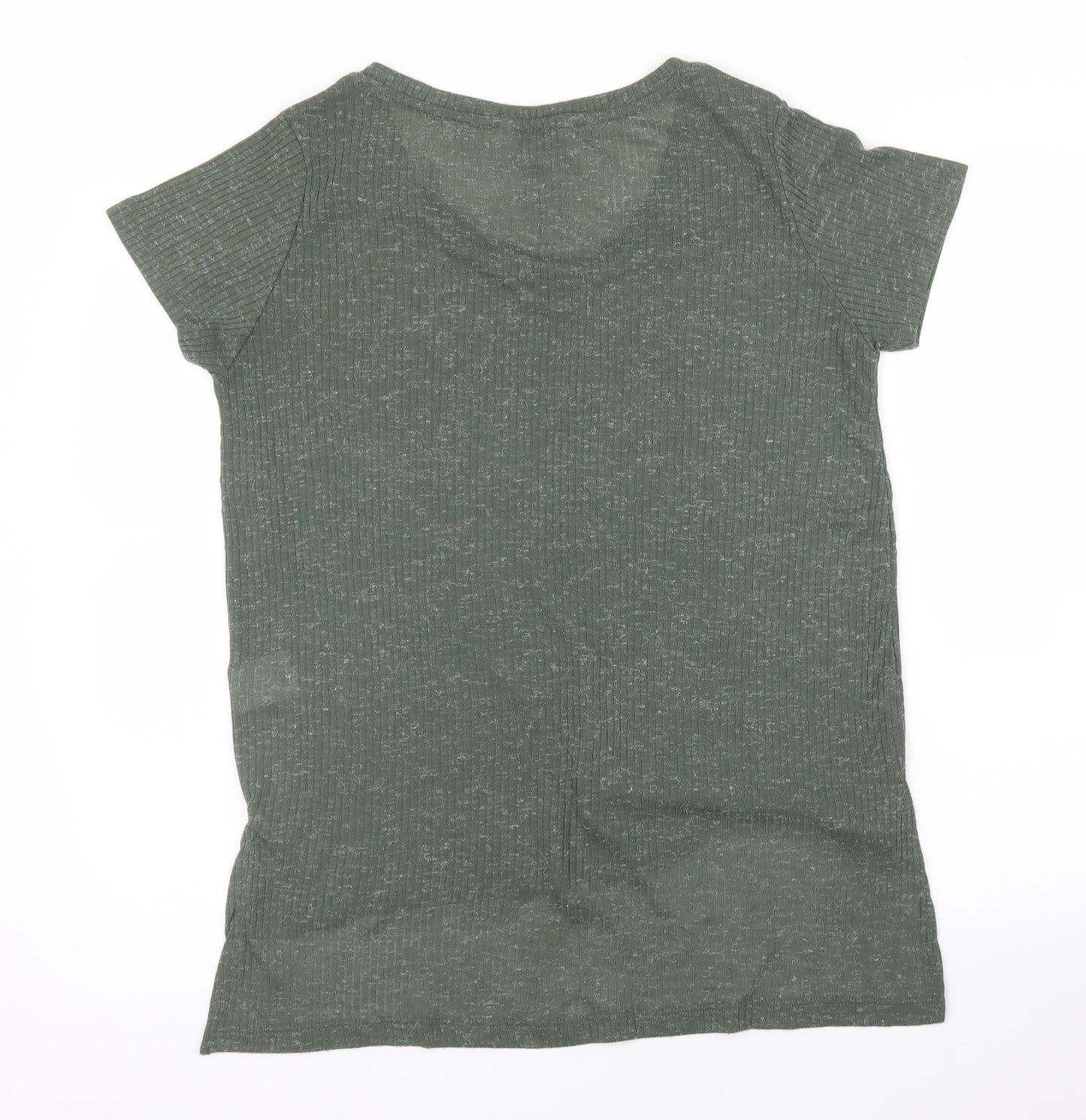 Peacocks Womens Green   Basic T-Shirt Size 12