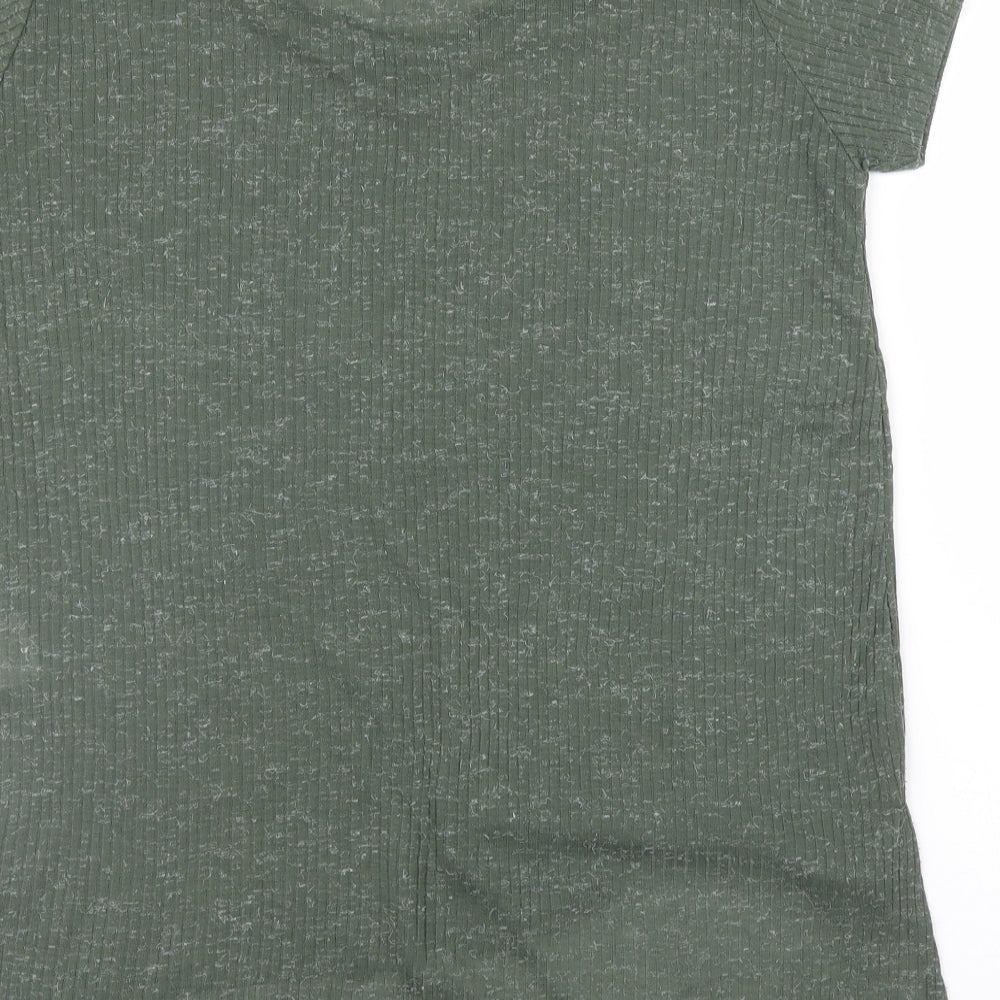Peacocks Womens Green   Basic T-Shirt Size 12