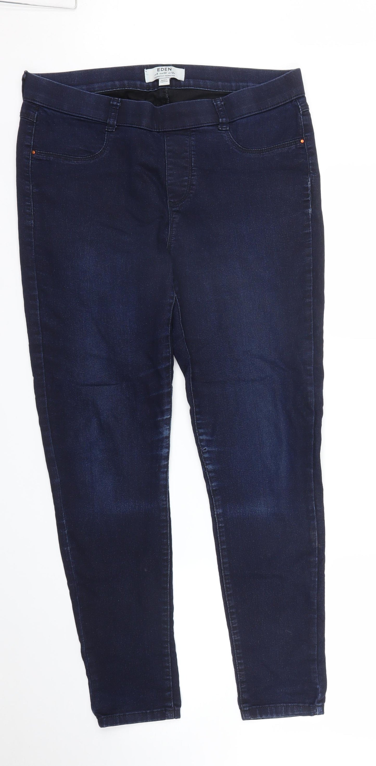Dorothy Perkins Womens Blue  Denim Jegging Jeans Size 12 L27 in