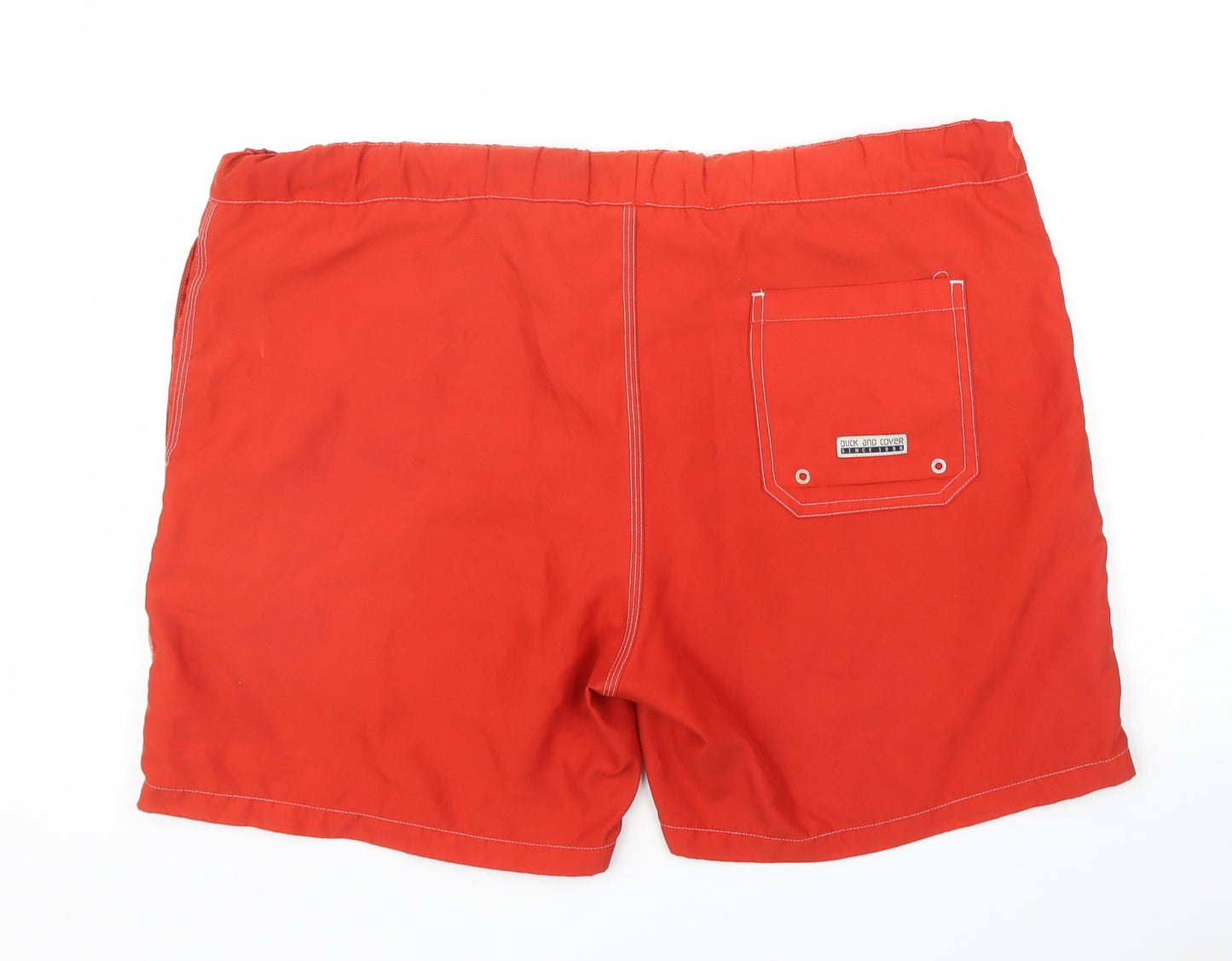 Duck & Cover Mens Red   Sweat Shorts Size XL