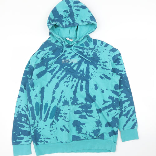 Gym Shark Mens Blue   Pullover Hoodie Size M  - Tie-Dye