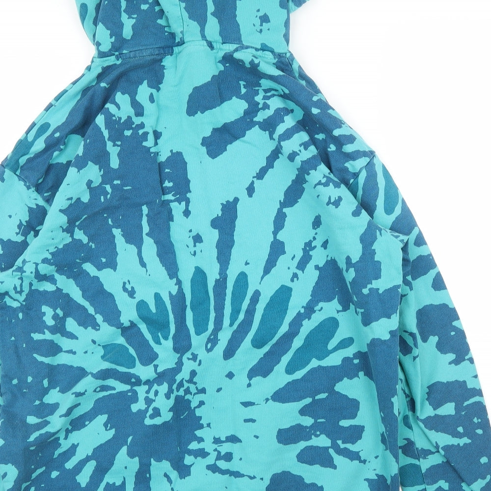 Gym Shark Mens Blue   Pullover Hoodie Size M  - Tie-Dye