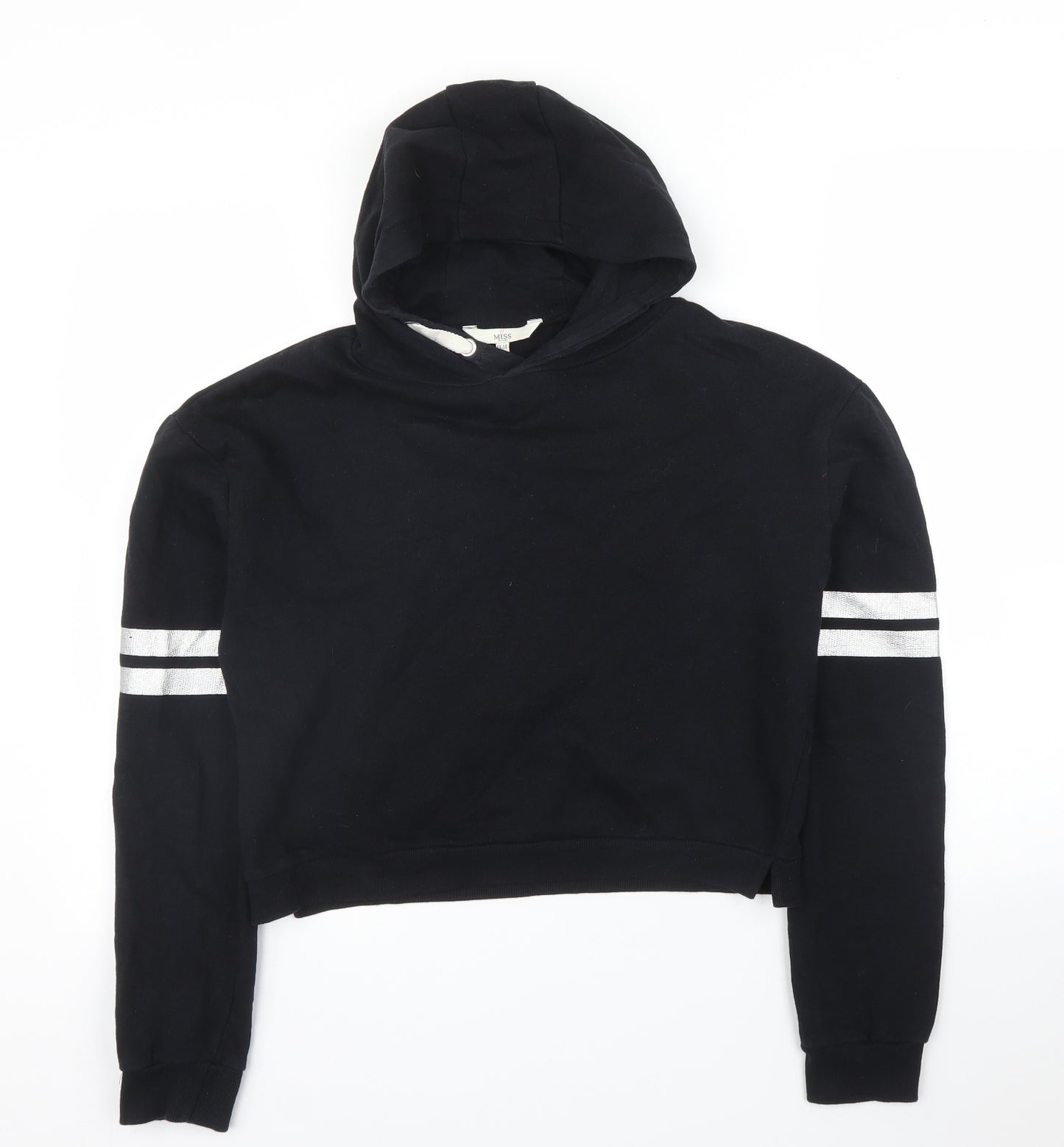 Miss Evie Girls Black   Pullover Hoodie Size 13 Years