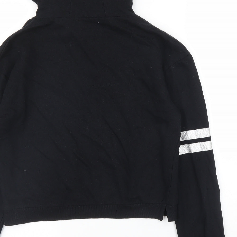 Miss Evie Girls Black   Pullover Hoodie Size 13 Years