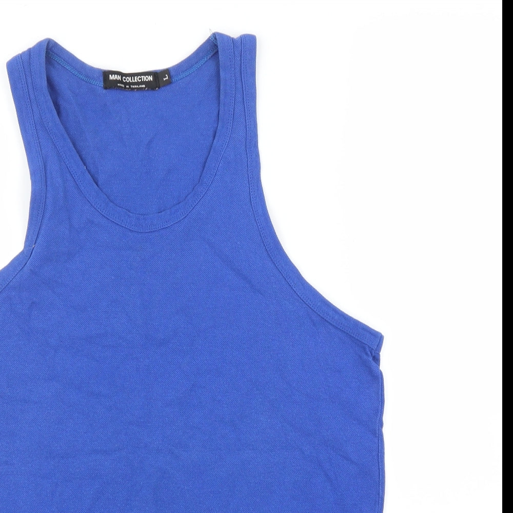 Collection Mens Blue   Basic Tank Size XL