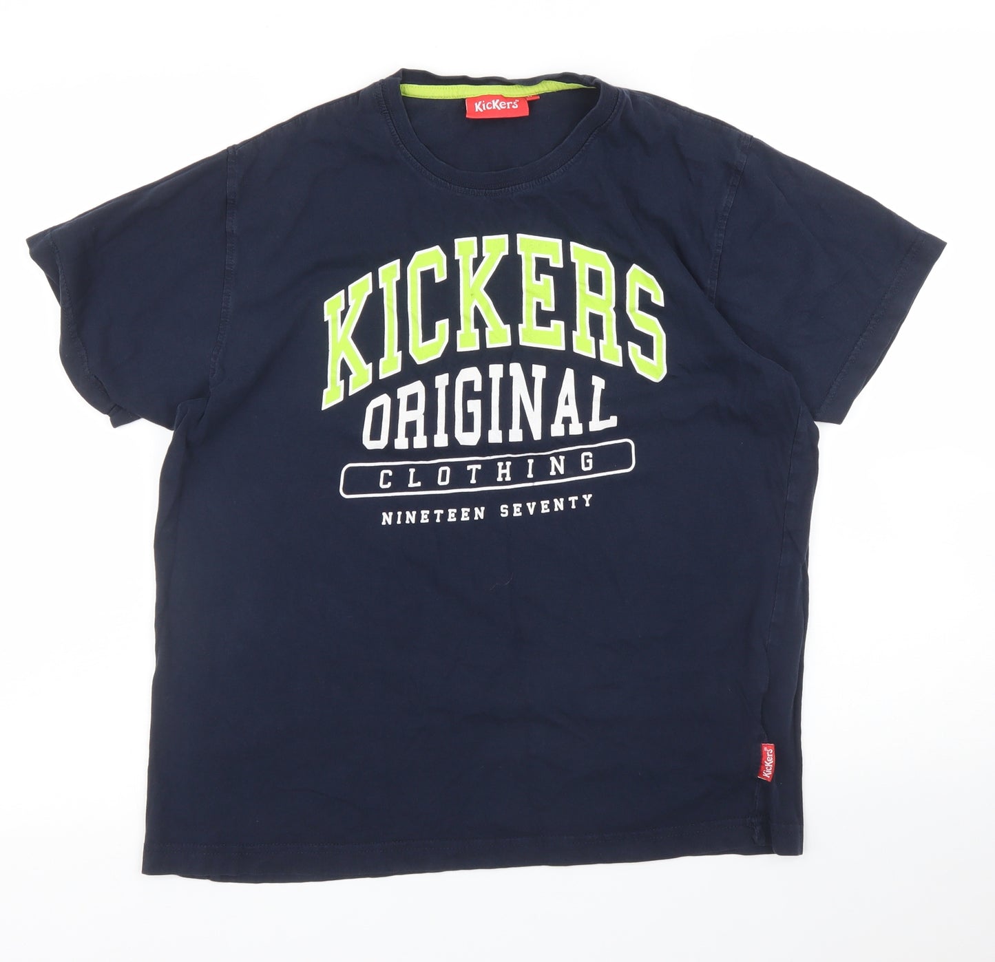 Kickers Mens Blue    T-Shirt Size M