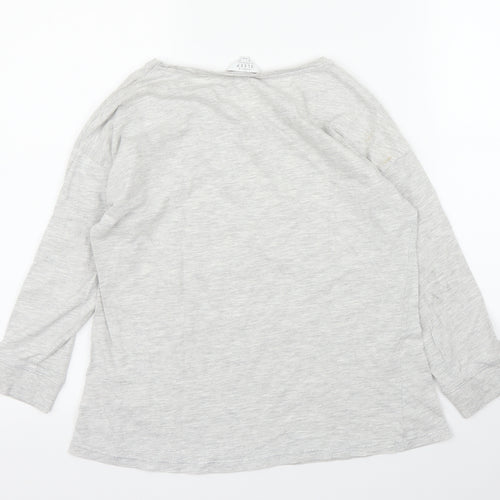 Debenhams Womens Grey   Basic T-Shirt Size 8  - PJ top