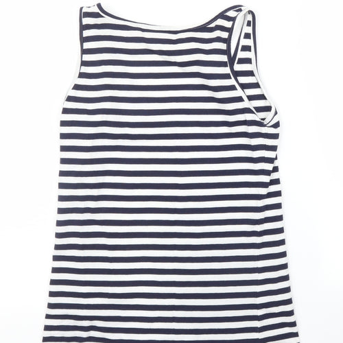 Lee Cooper Womens Blue Striped  Basic Tank Size 10