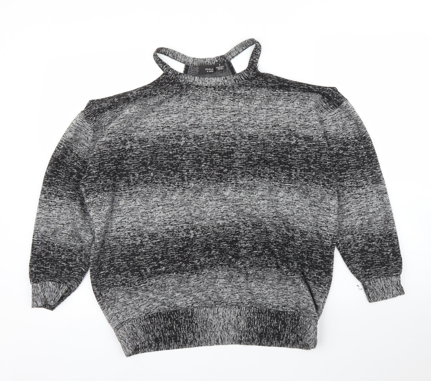 Sparkle & Fade Womens Grey   Pullover Jumper Size S