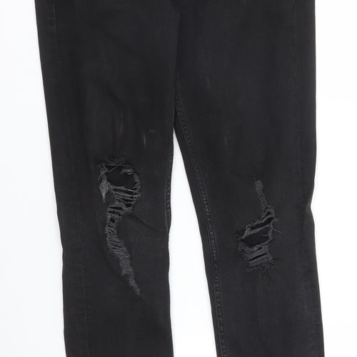Topman Mens Black  Denim Skinny Jeans Size 30 in L31 in