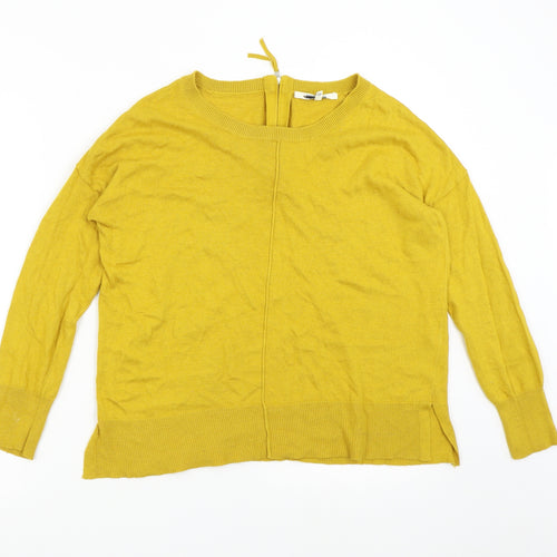 El Corte Inglés Womens Yellow  Knit Pullover Jumper Size 12