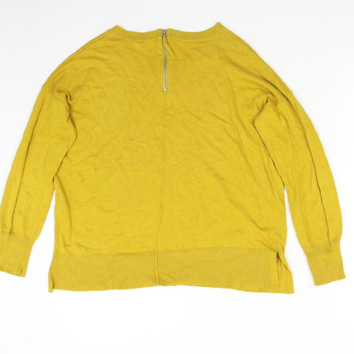 El Corte Inglés Womens Yellow  Knit Pullover Jumper Size 12