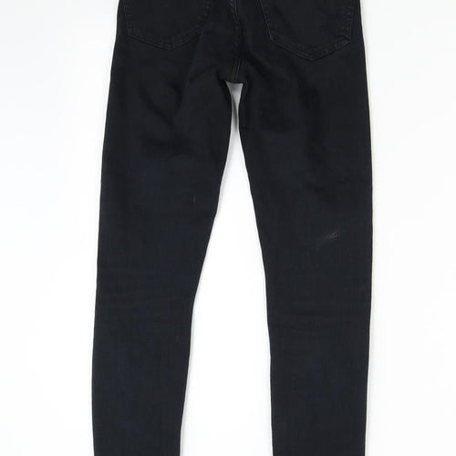 Topshop Womens Black  Denim Skinny Jeans Size 25 L26 in
