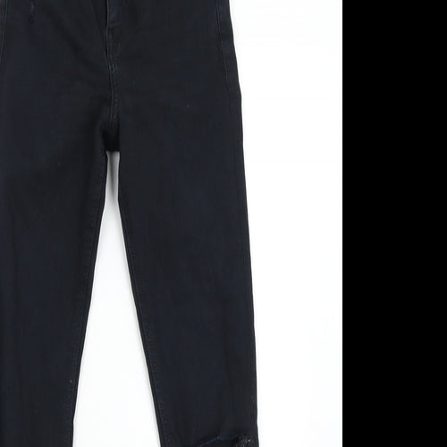 Topshop Womens Black  Denim Skinny Jeans Size 25 L26 in