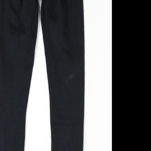 Topshop Womens Black  Denim Skinny Jeans Size 25 L26 in