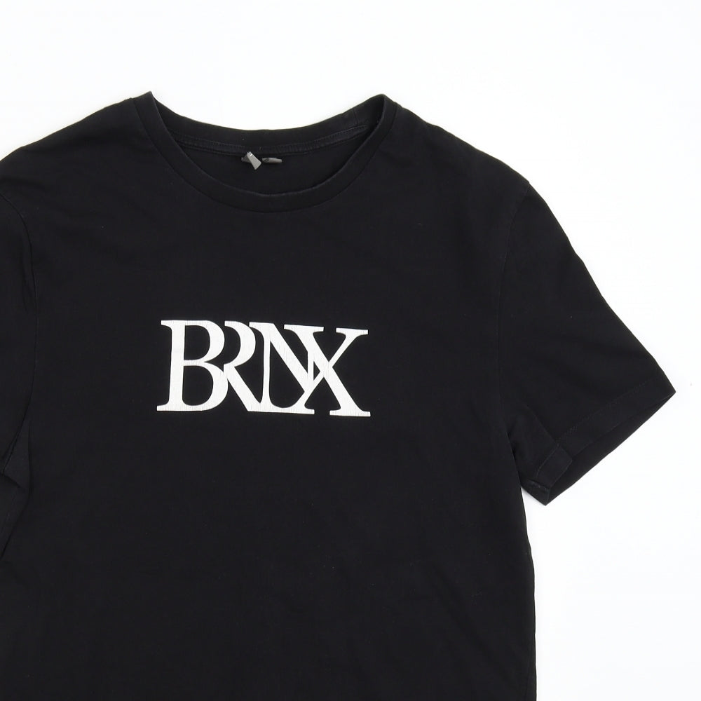 ASOS Womens Black   Basic T-Shirt Size L  - BRNX