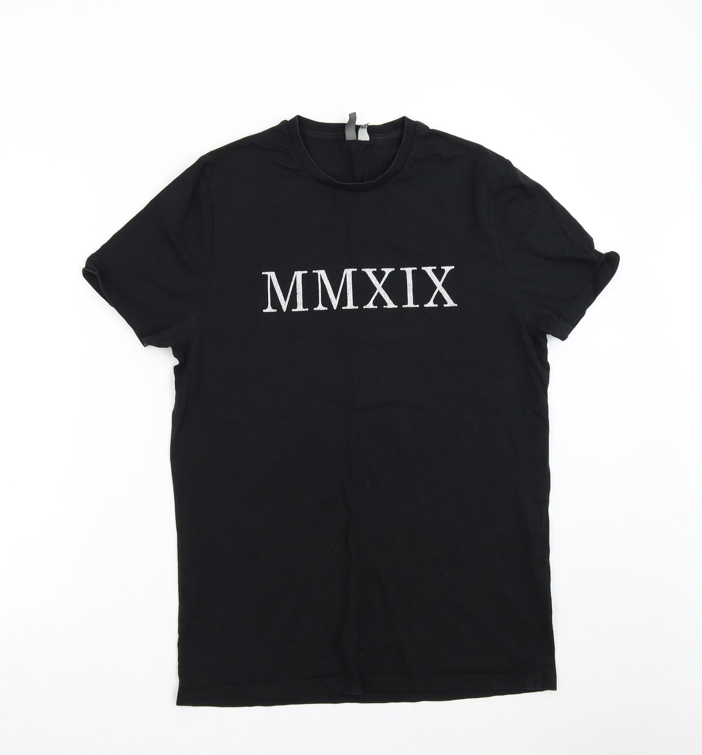 ASOS Mens Black    T-Shirt Size L  - MMXIX