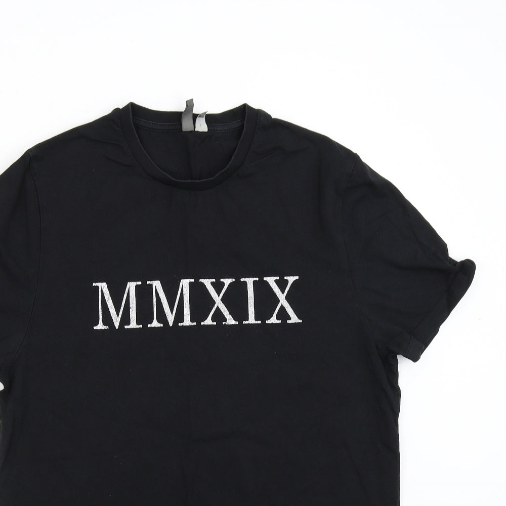 ASOS Mens Black    T-Shirt Size L  - MMXIX