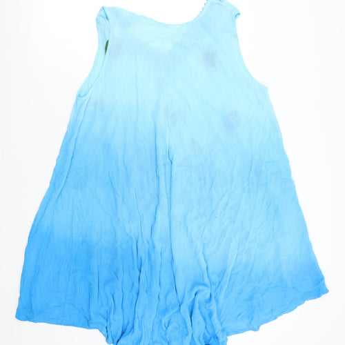 Preworn Womens Blue Floral  Slip Dress  One Size