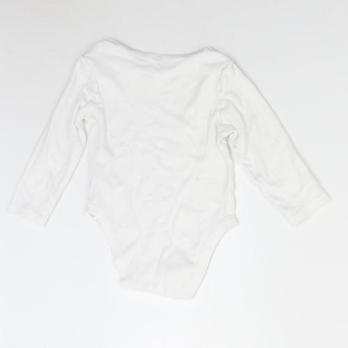 Primark Baby White   Babygrow One-Piece Size 24 Months  - Star
