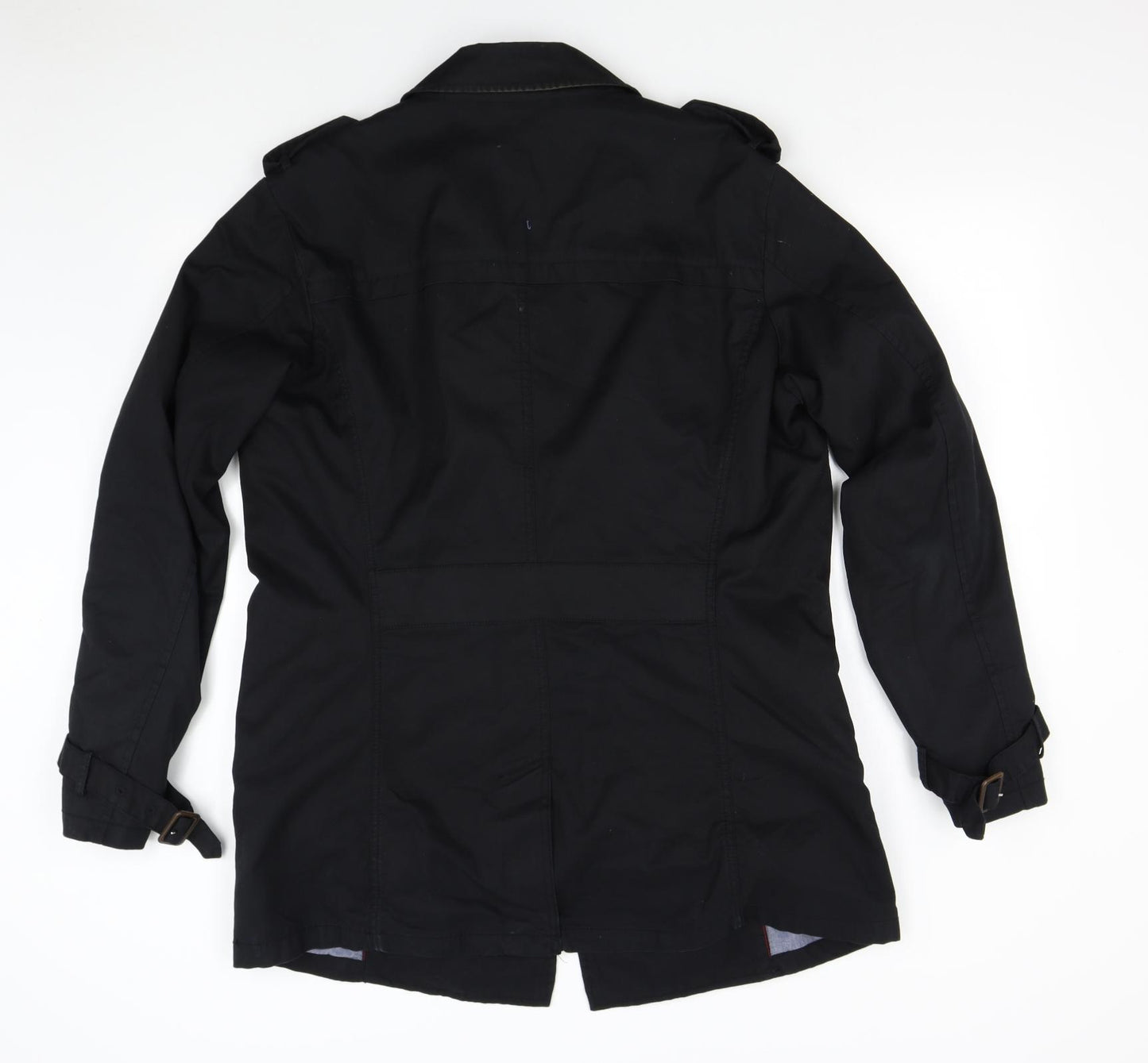 Zara Man Mens Black   Trench Coat Coat Size XL