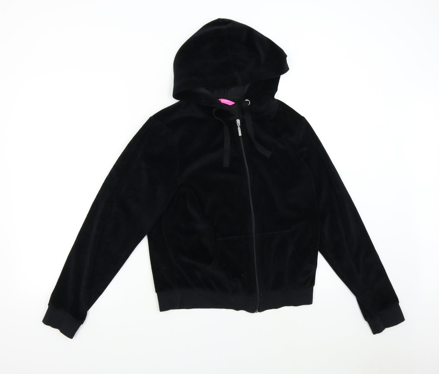 M&S Womens Black   Full Zip Hoodie Size 14