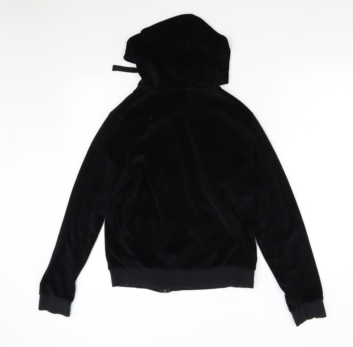 M&S Womens Black   Full Zip Hoodie Size 14