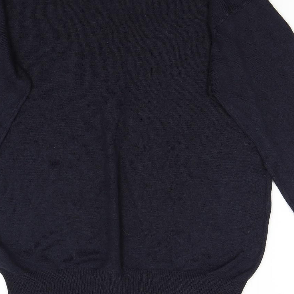 Pierre Cardin Mens Blue  Knit Pullover Jumper Size L