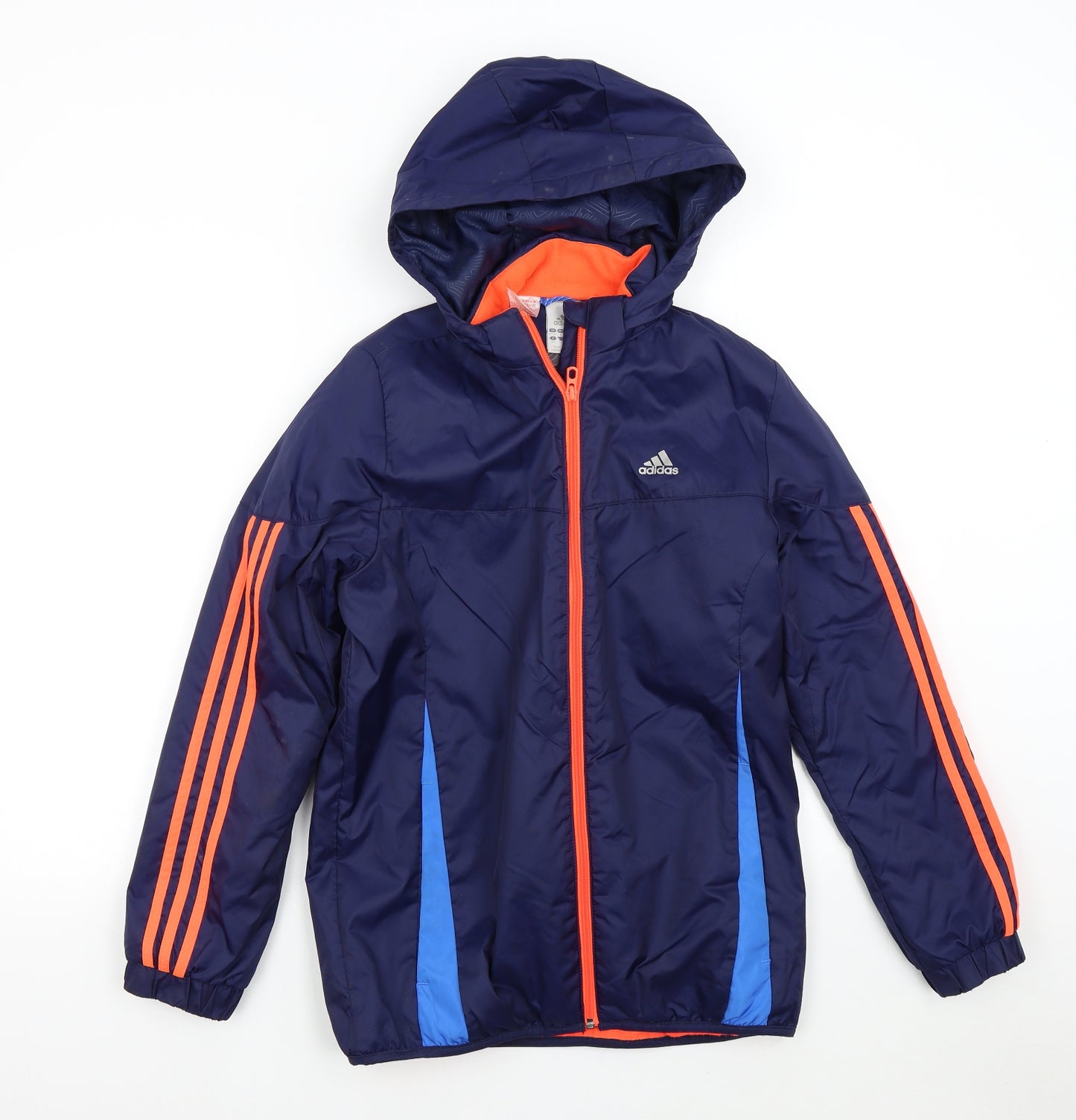 adidas Boys Blue   Overcoat Coat Size 13-14 Years