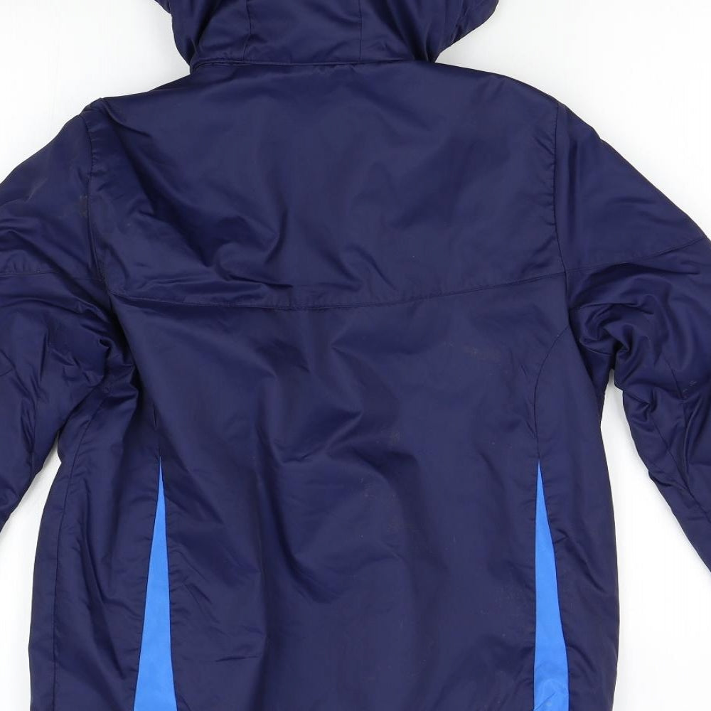 adidas Boys Blue   Overcoat Coat Size 13-14 Years