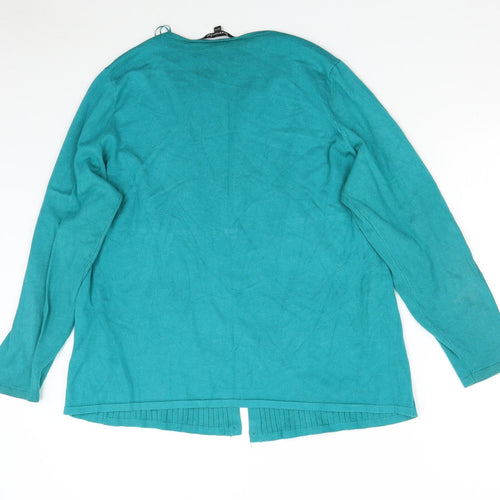 Bonmarché Womens Green  Knit Cardigan Jumper Size 20