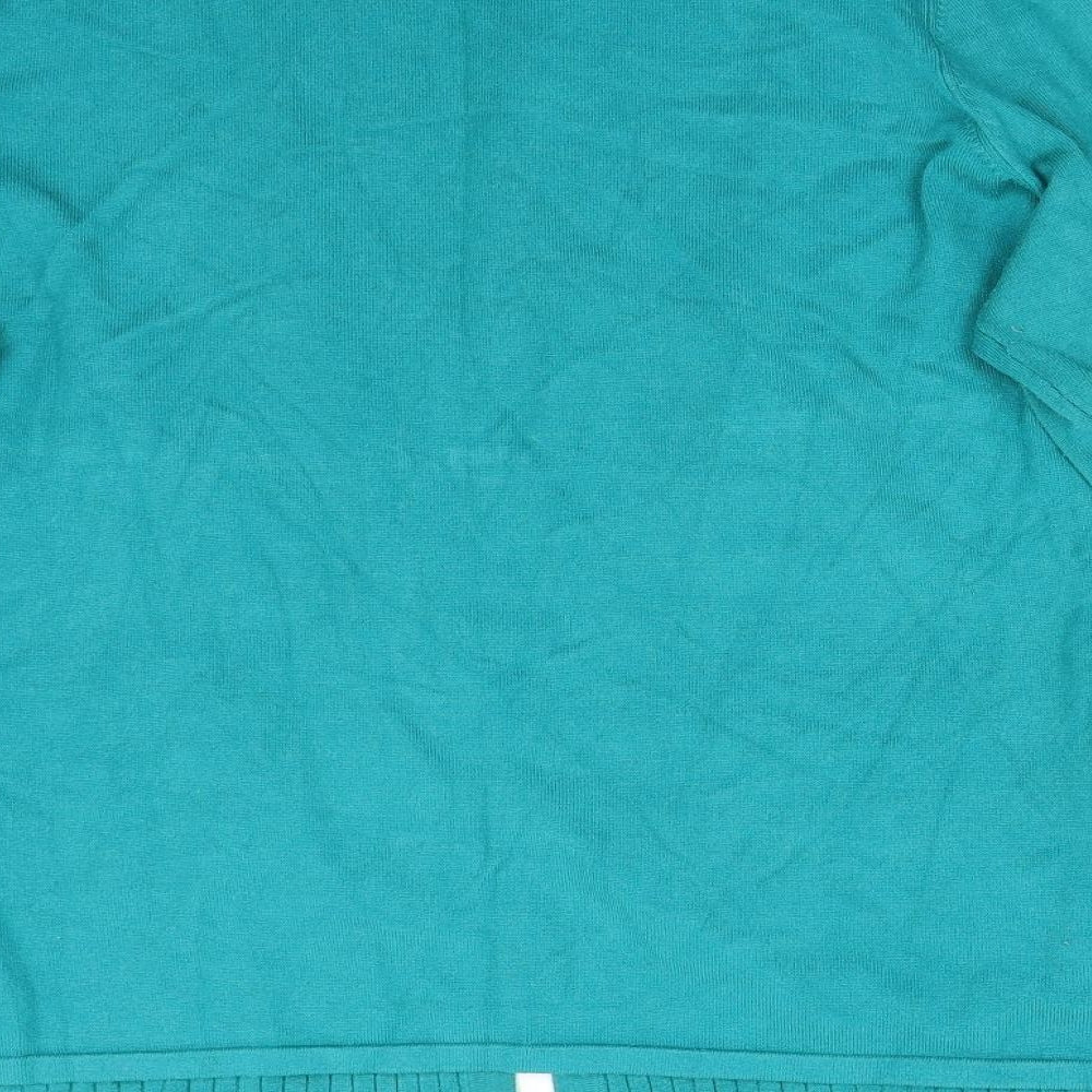 Bonmarché Womens Green  Knit Cardigan Jumper Size 20